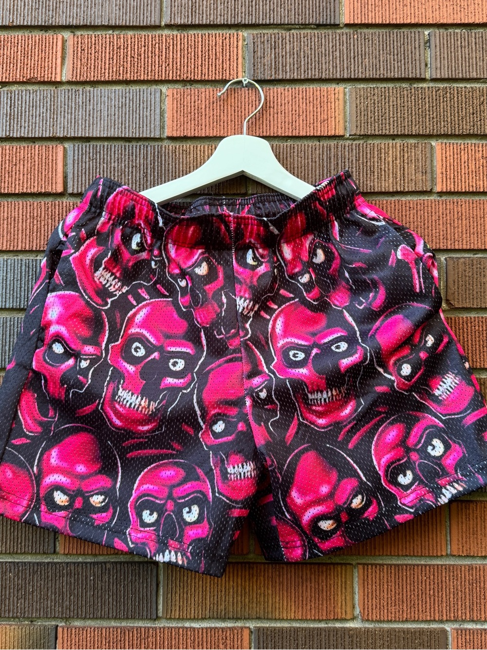 Bravest Skull Mesh Shorts